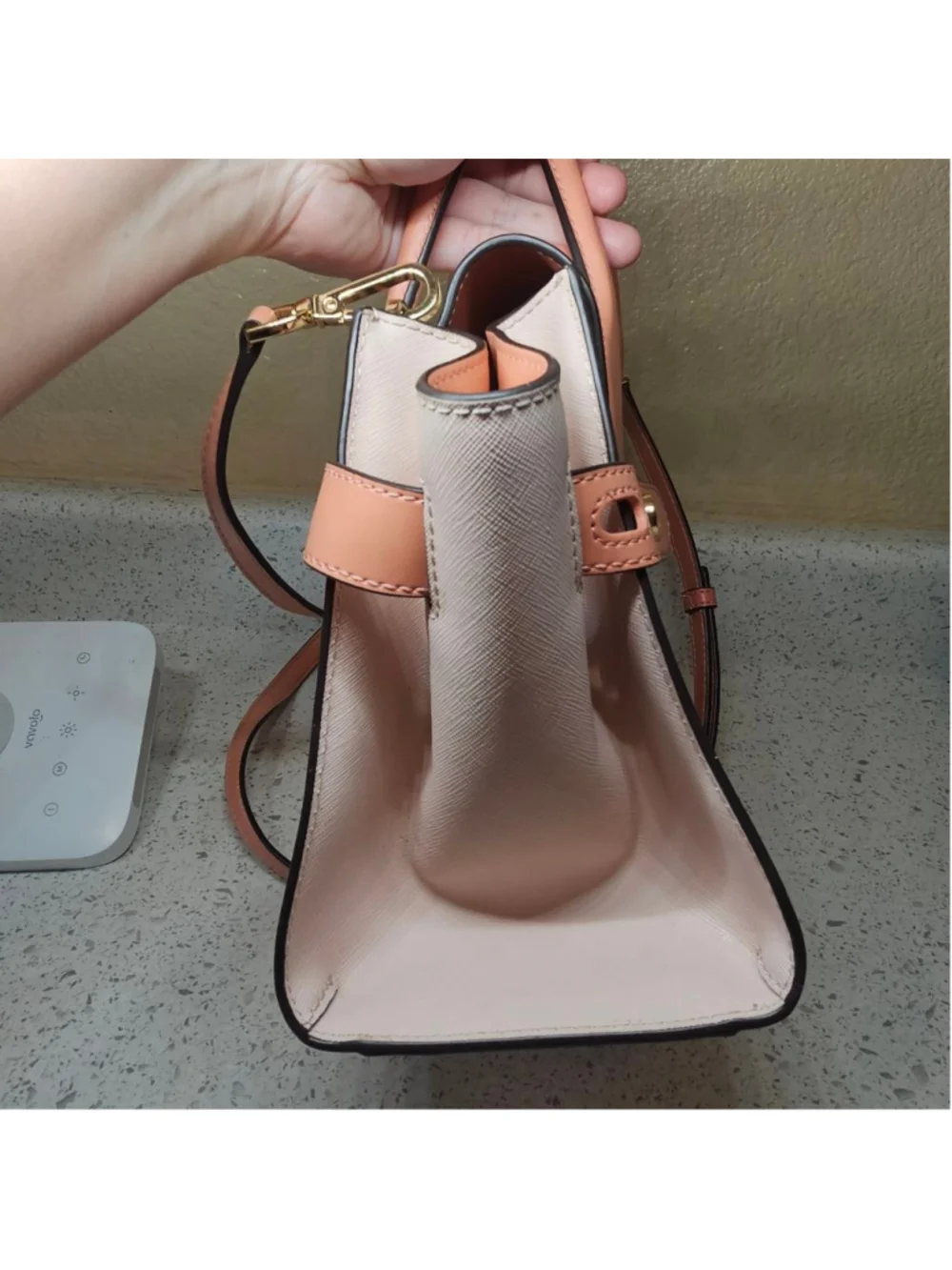 Michael Kors Tri-Color Leather Satchel Crossbody Bag